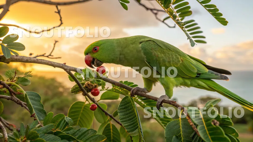 Elegant Whiff of the Echo Parakeet