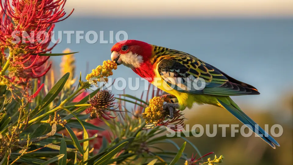 Loyal Silhouette of the Eastern Rosella