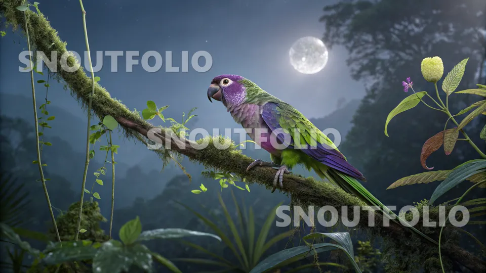 Wild Memory of the Twilight Conure