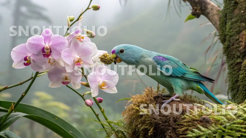 Charming Companion of the Opal Parrotlet