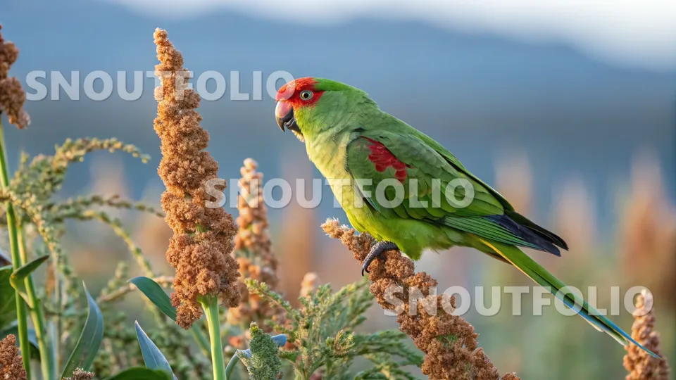 Elegant Companion of the Scarlet-Fronted Parakeet