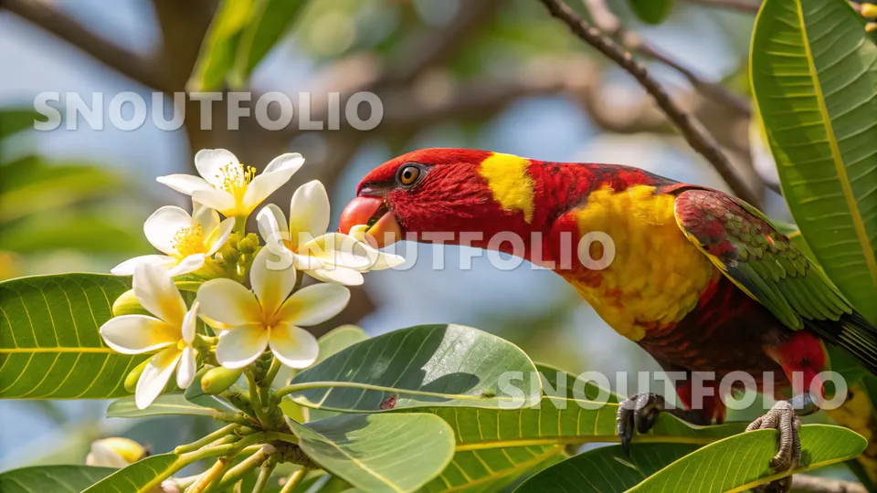 Mighty Spark of the Yellow-Bibbed Lory