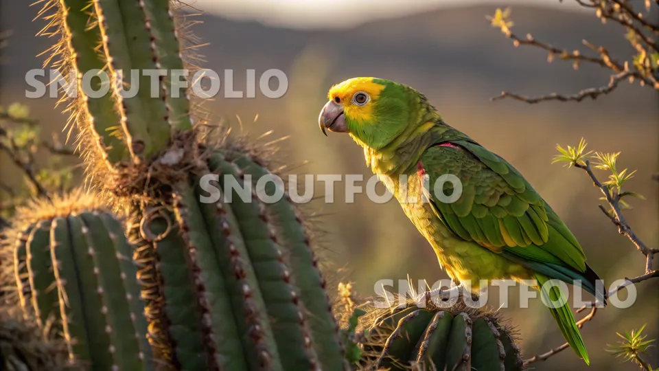 Bright Wanderer of the Double Yellow-Headed Amazon