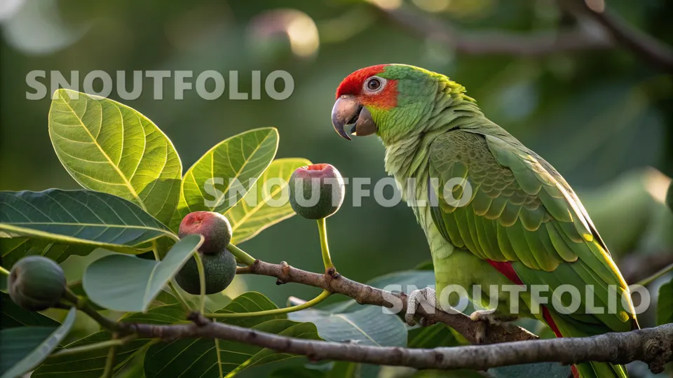 Elegant Soul of the Red-Topped Amazon