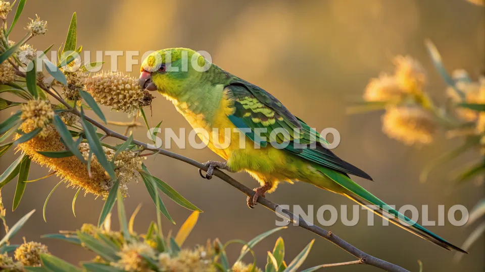 Mighty Essence of the Yellow-Mantled Parakeet