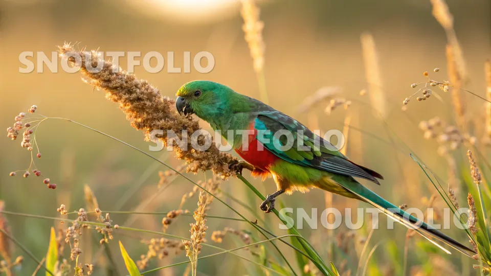 Silent Companion of the Red-Rumped Parrot