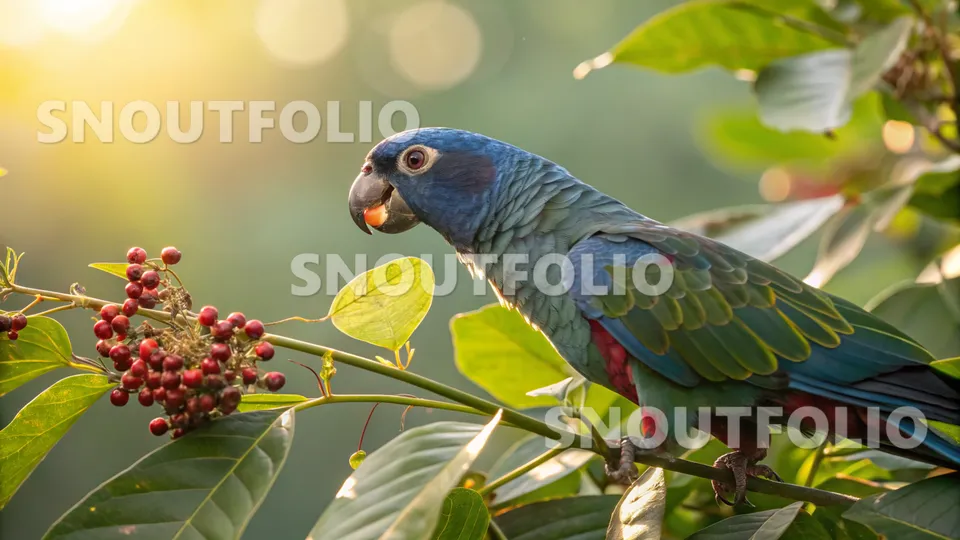 Bold Whiff of the Pionus Parrot