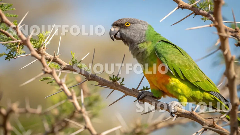 Quiet Whisper of the Senegal Parrot