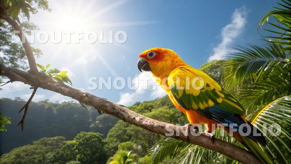 Gentle Companion of the Sun Conure