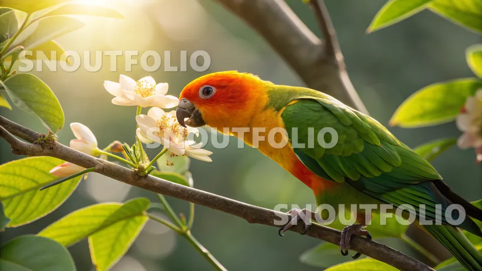 Graceful Glimpse of the Jandaya Conure