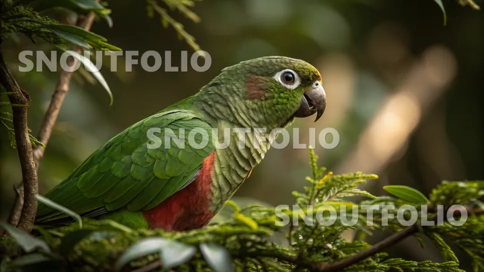 Lively Whiff of the Maroon-bellied Conure