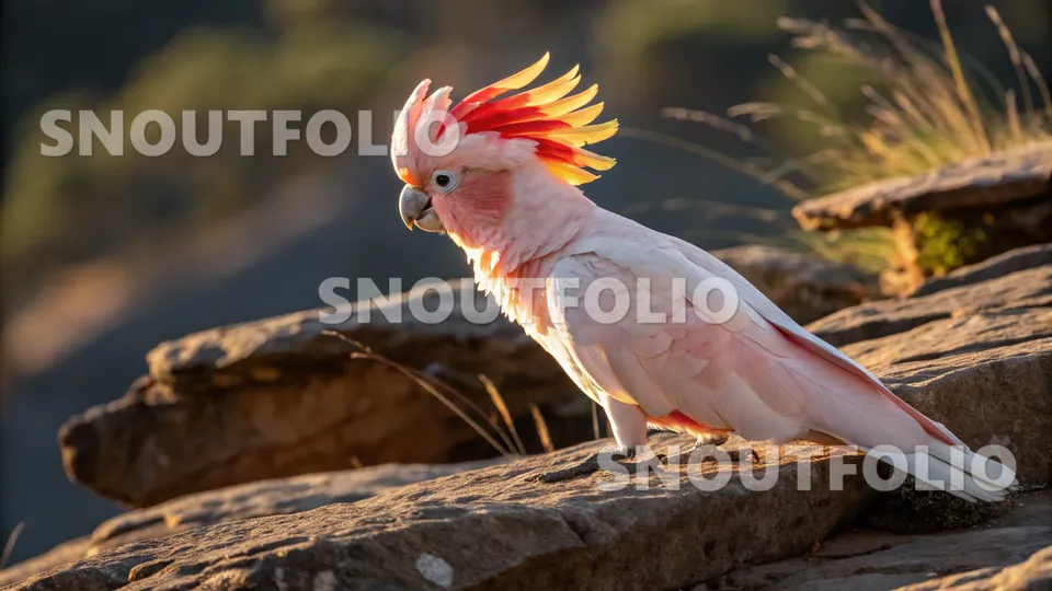 Calm Echo of the Major Mitchell's Cockatoo