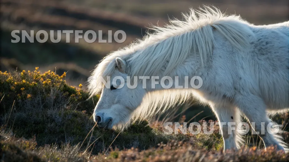 Serene Gaze of the Tundra Pony