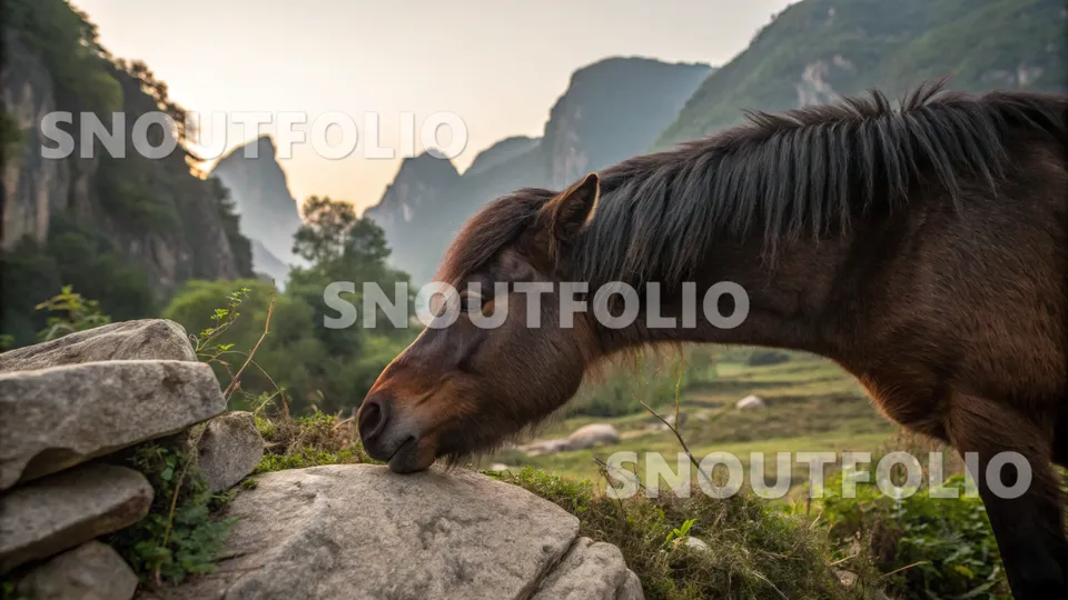 Serene Stride of the Guizhou Pony