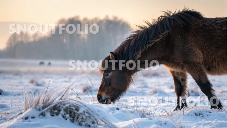 Graceful Whimsy of the Hokkaido Pony