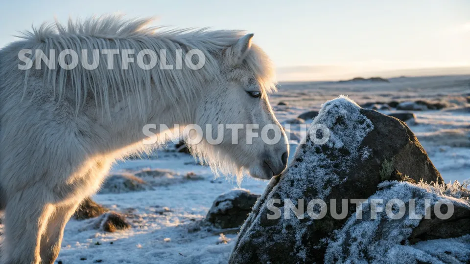 Lively Portrait of the Frostglade Pony