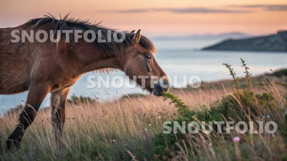 Graceful Silhouette of the Skyros Pony