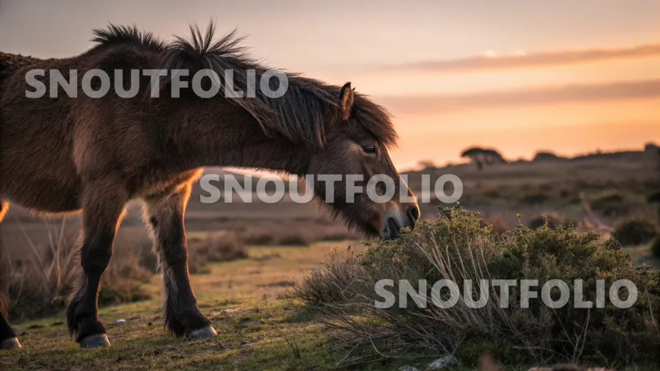 Silent Glimpse of the Giara Pony