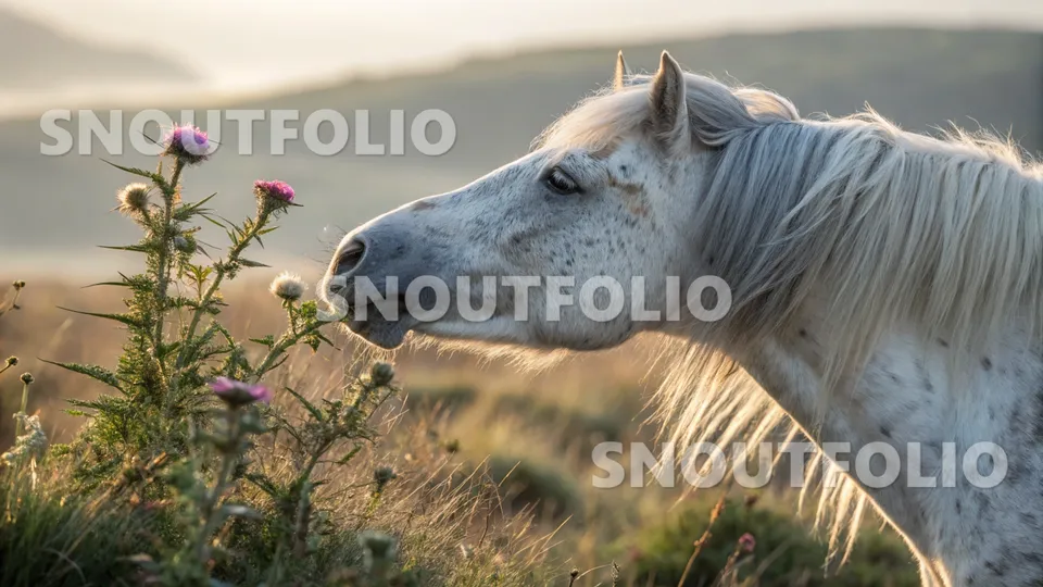 Lively Pose of the Mistyglow Pony
