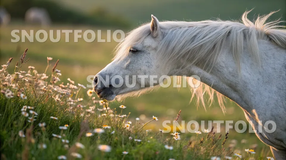 Radiant Portrait of the Silverdawn Pony