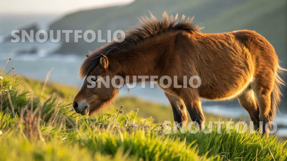 Curious Silhouette of the Cheju Pony