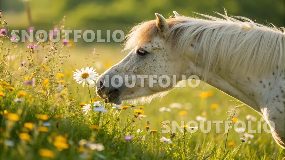 Radiant Presence of the Floral Pony
