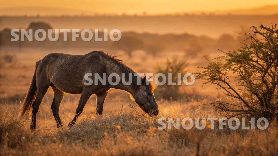 Faithful Silhouette of the Deccan Pony