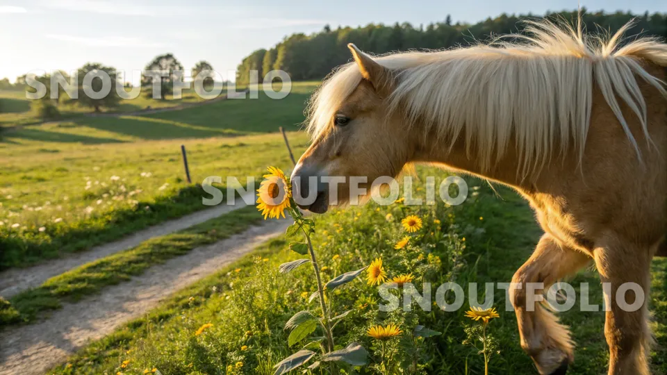 Playful Presence of the Sunwhisper Pony