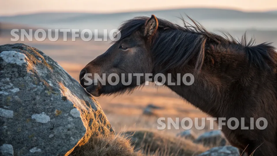 Curious Portrait of the Buryat Pony