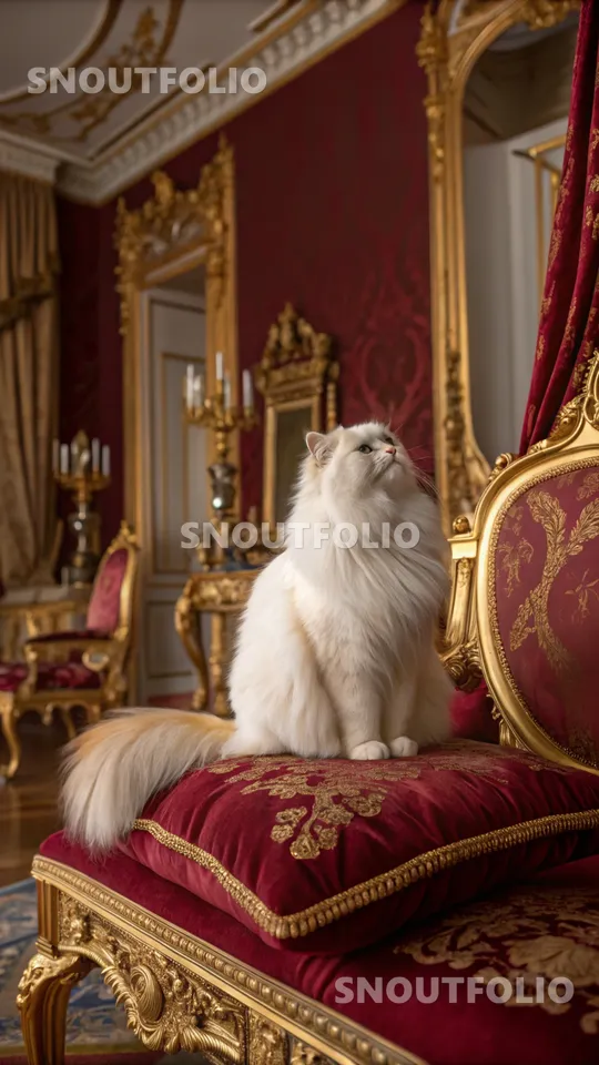 Witty Gaze of the Persian Cat