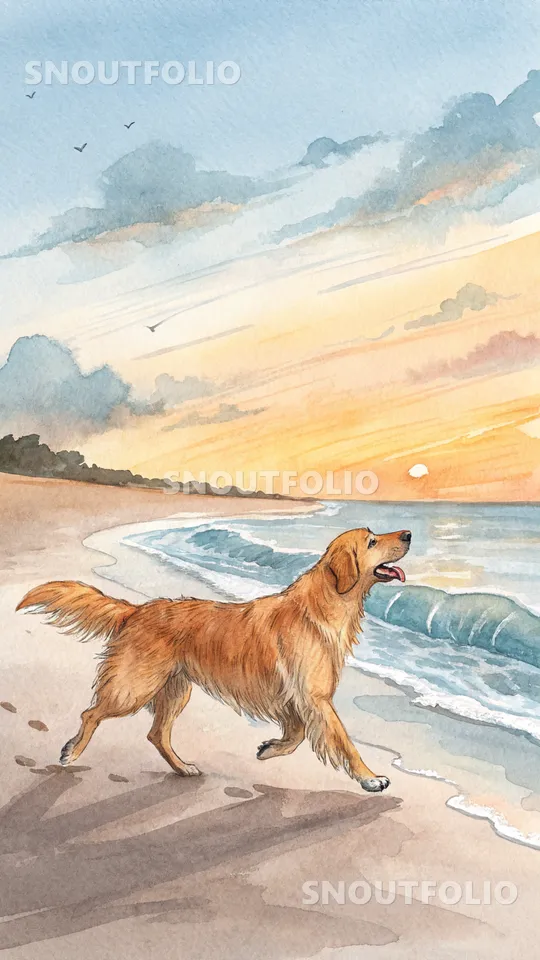 Radiant Spirit of the Golden Retriever