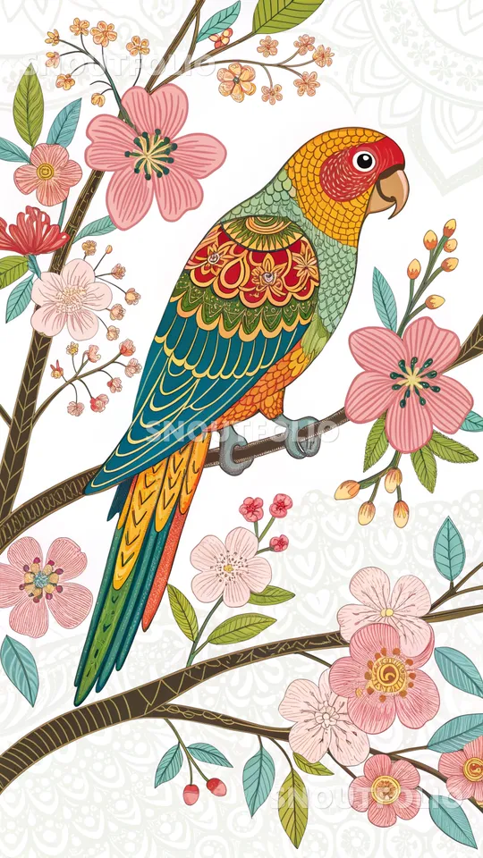 Faithful Charm of the Lovebird Parrot