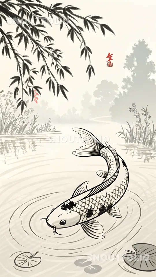 Silent Soul of the Koi Fish