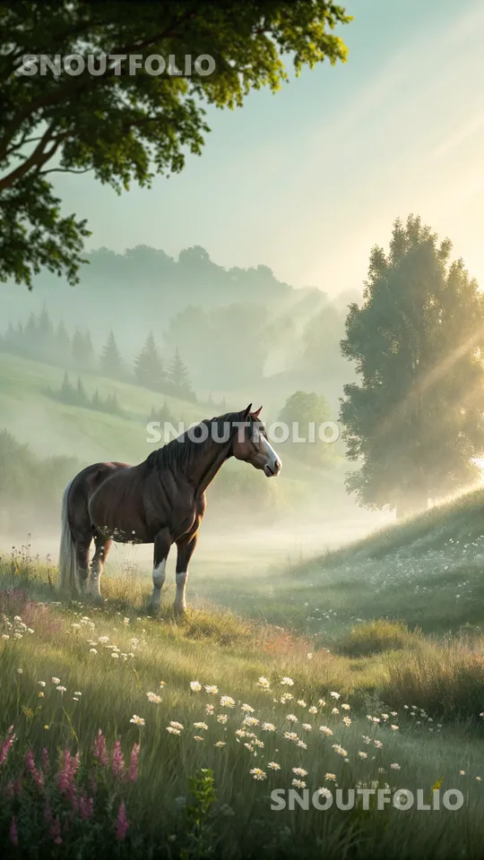 Wild Wanderer of the Clydesdale Horse