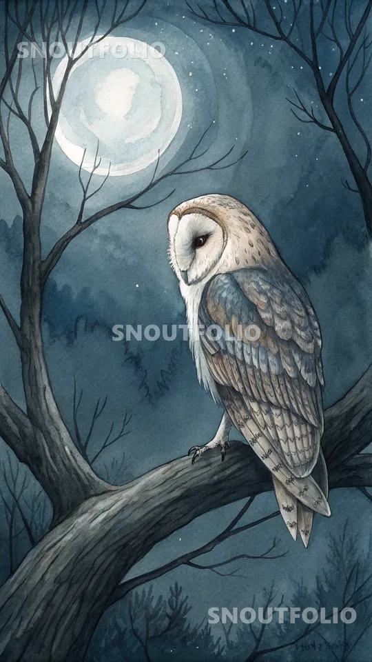 Playful Sight of the Barn Owl