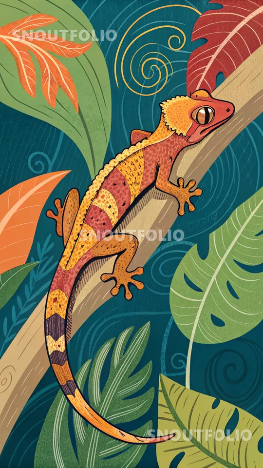 Witty Sight of the Crested Gecko