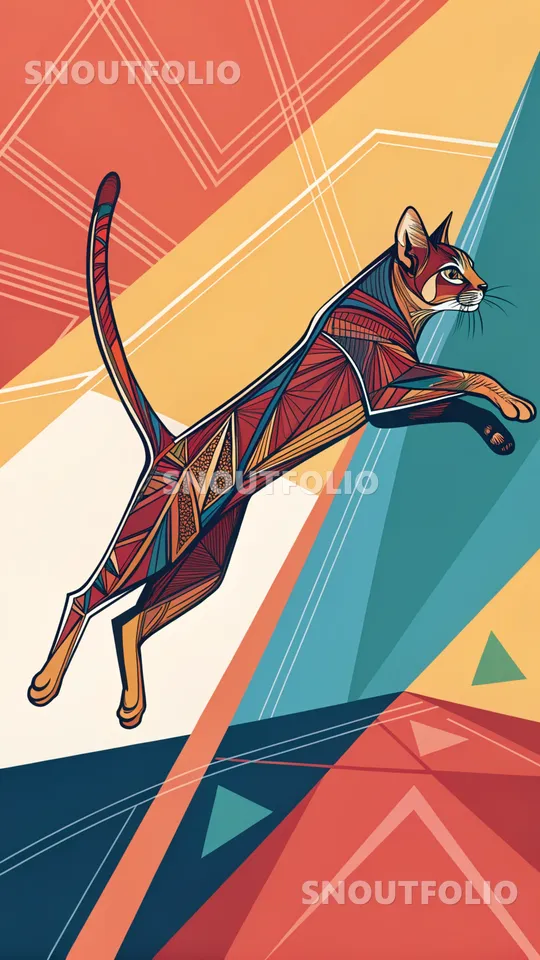 Playful Echo of the Abyssinian Cat