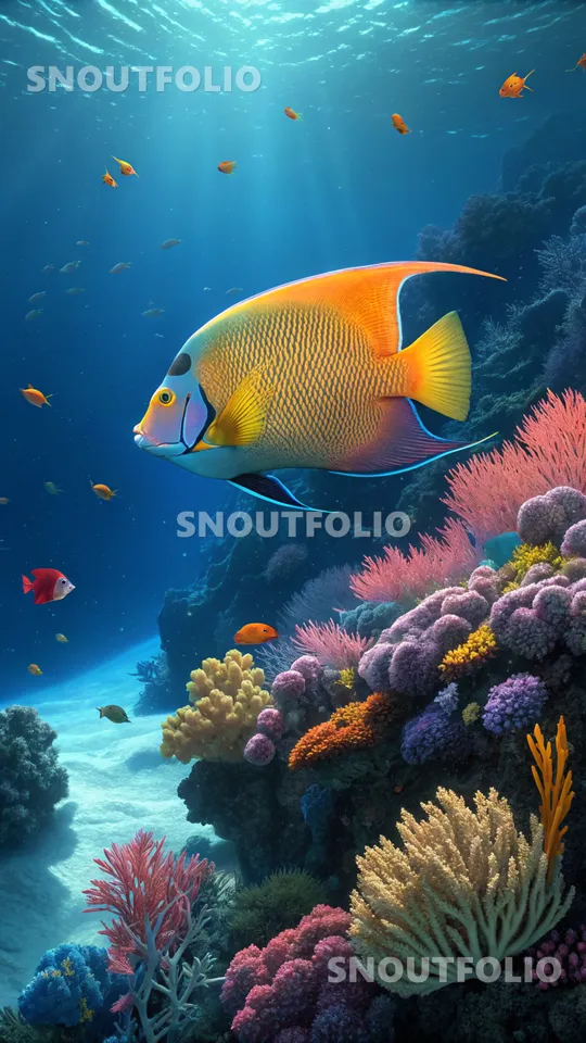 Majestic Sight of the Angelfish