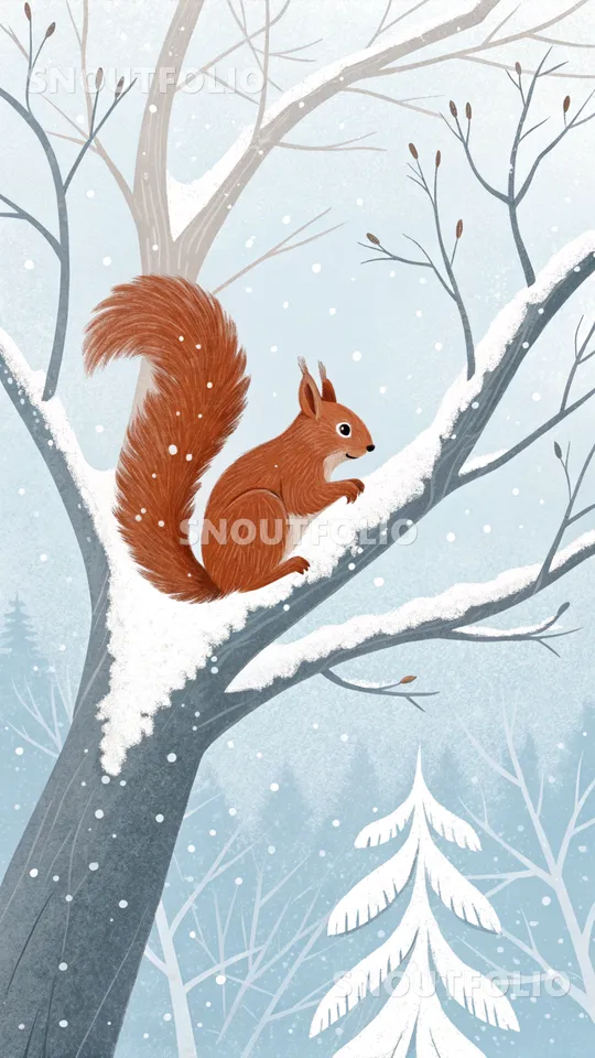 Curious Wanderer of the Red Squirrel