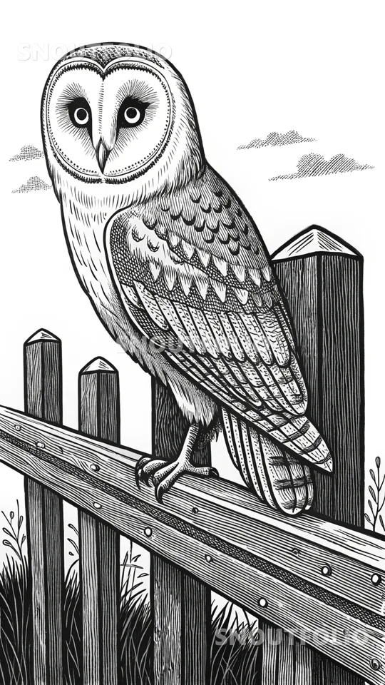 Playful Essence of the Barn Owl