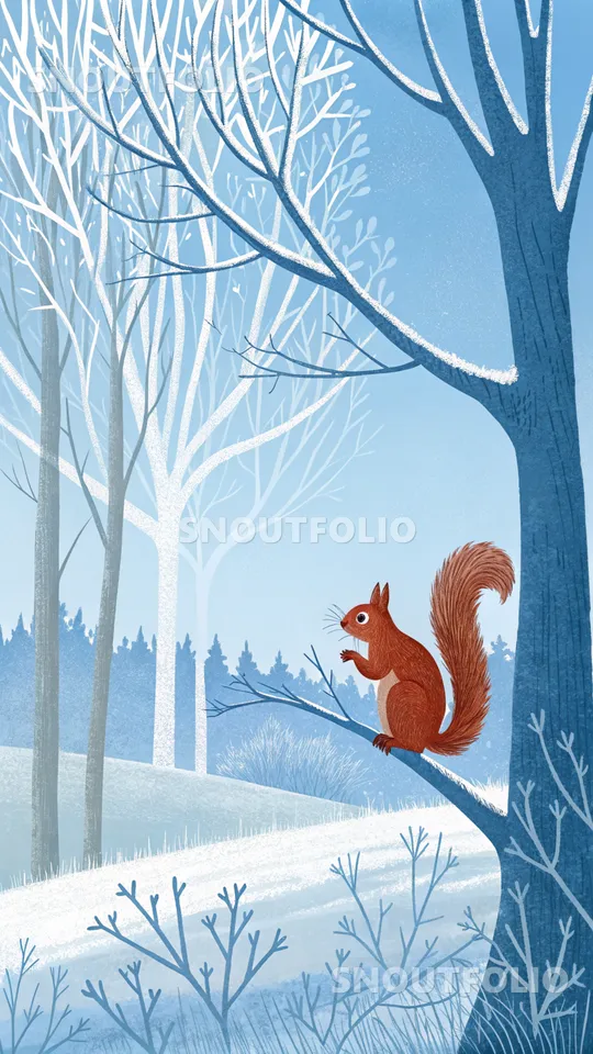 Cheerful Glimpse of the Red Squirrel