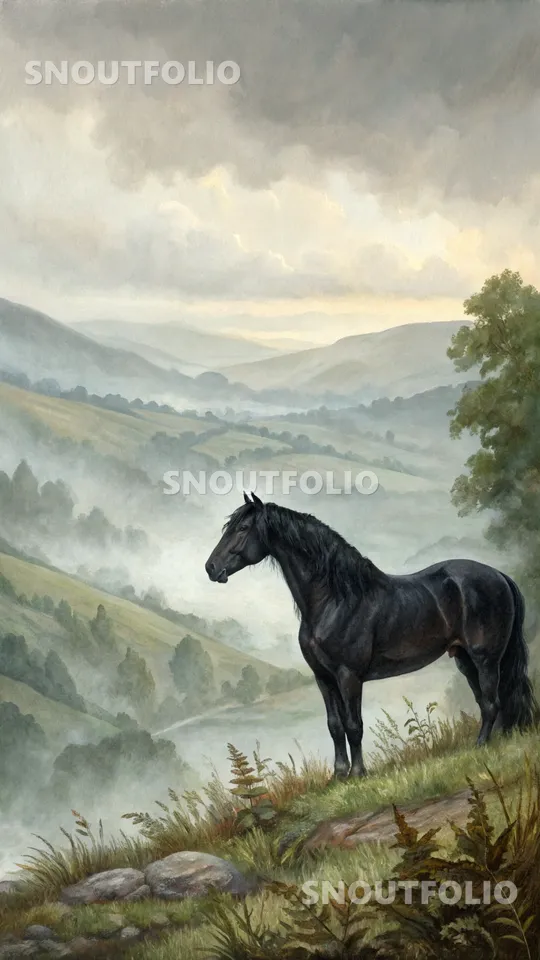 Loyal Charm of the Friesian Horse