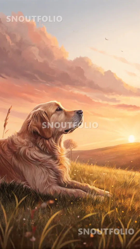 Loyal Stride of the Golden Retriever