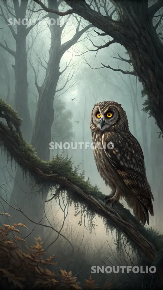 Elegant Memory of the Tawny Owl