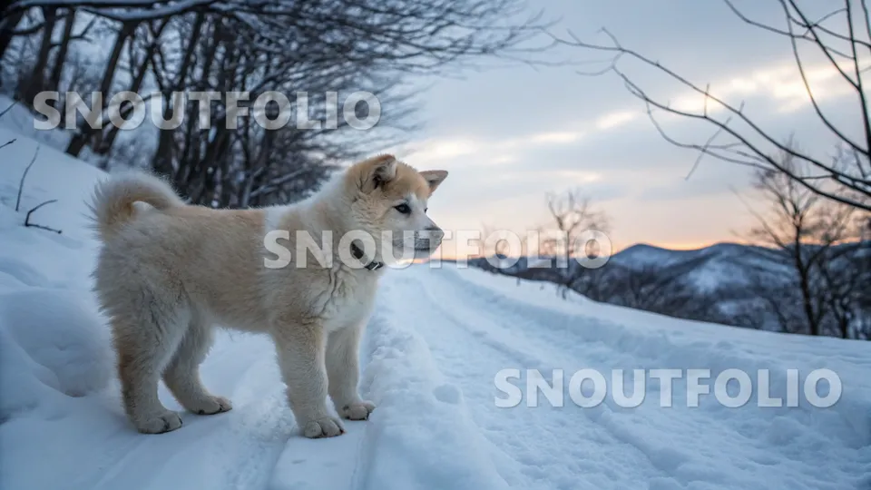 Playful Silhouette of the Hokkaido