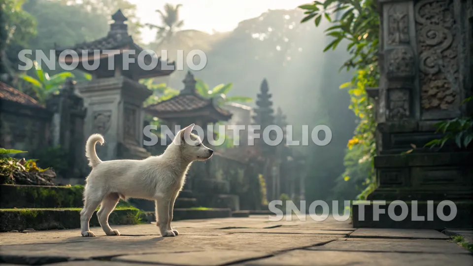 Cheerful Glimpse of the Kintamani Dog