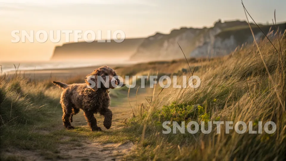 Majestic Gaze of the Pont-Audemer Spaniel