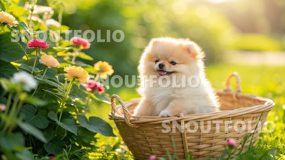 Vivid Essence of the Pomeranian
