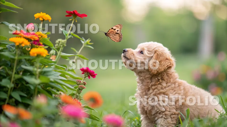 Silent Glimpse of the Miniature Poodle