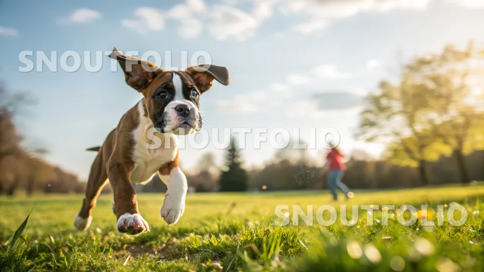 Charming Pose of the Boxer